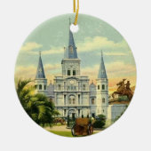 Jackson Square New Orleans Keramik Ornament (Vorne)