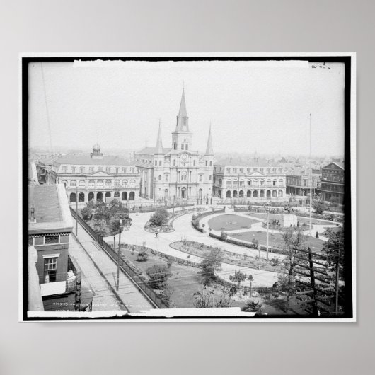 Jackson Square, New Orleans, La c1905 Poster (Vorne)