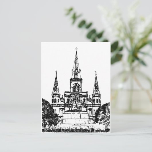 Jackson Square, New Orleans, LA Postkarte (Stehend Vorderseite)