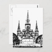Jackson Square, New Orleans, LA Postkarte (Vorne/Hinten)