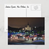 Jackson Square, New Orleans, La Postkarte (Vorne/Hinten)