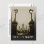 Jackson Square, New Orleans, LA Postkarte (Vorne/Hinten)