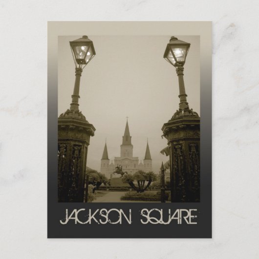 Jackson Square, New Orleans, LA Postkarte (Vorderseite)