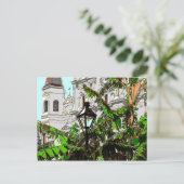 Jackson Square New Orleans Lamp Post Postkarte (Stehend Vorderseite)