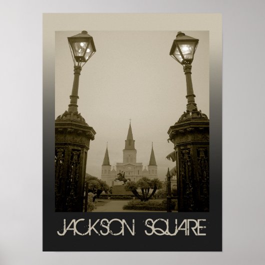 Jackson Square, New Orleans, Louisiana Poster (Vorne)