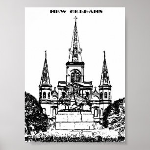 Jackson Square, New Orleans Poster