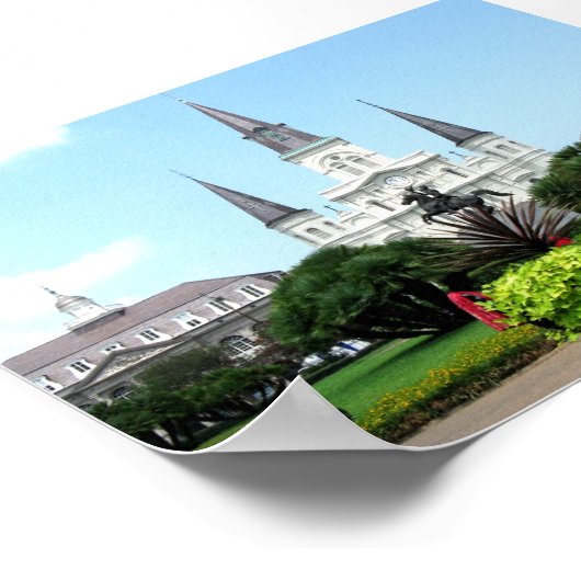 Jackson Square, New Orleans Poster (Ecke)