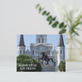 Jackson Square New Orleans Postkarte (Stehend Vorderseite)