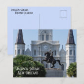 Jackson Square New Orleans Postkarte (Vorne/Hinten)