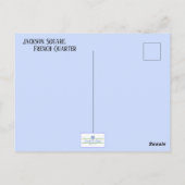 Jackson Square New Orleans Postkarte (Rückseite)