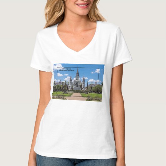 Jackson Square New Orleans T-Shirt (Vorderseite)