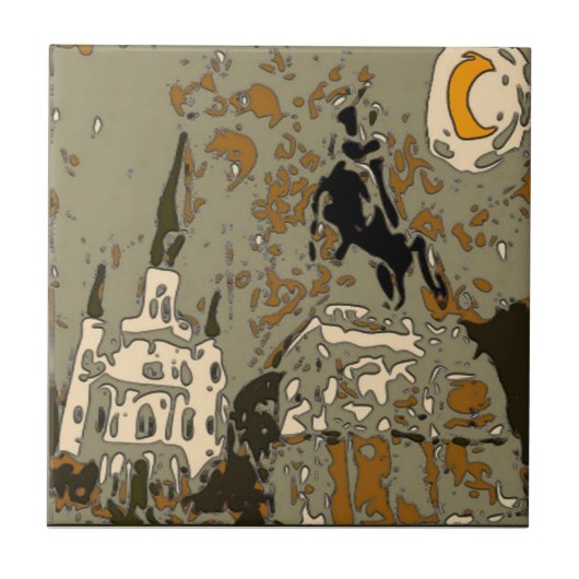 Jackson Square Night Tile Fliese (Vorderseite)