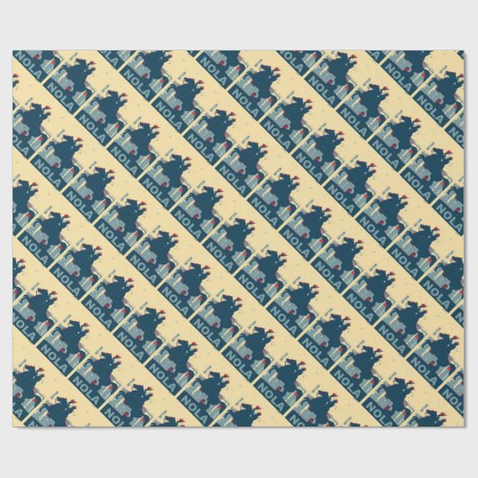 Jackson Square NOLA Poster Geschenkpapier (Flach)