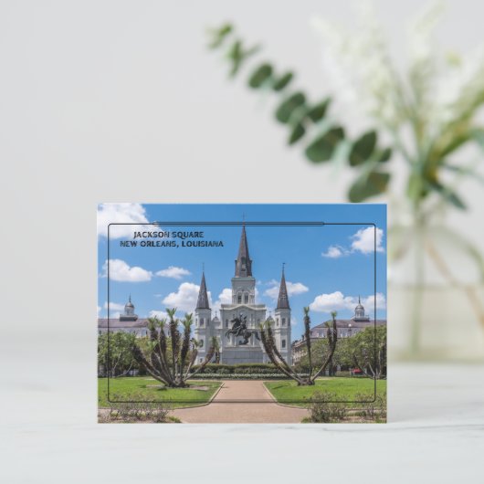 Jackson Square, NOLA Postkarte (Stehend Vorderseite)