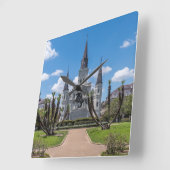 Jackson Square, NOLA Quadratische Wanduhr (Winkel)