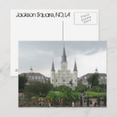 Jackson Square Postkarte (Vorne/Hinten)