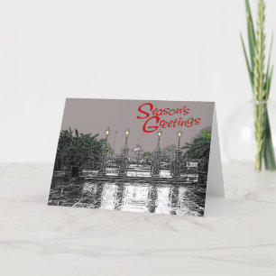 Jackson Square Seasons Grüße Drei Feiertagskarte