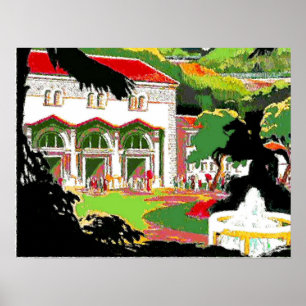 Jackson Statue am Platz Poster