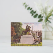 Jackson-Statue Postkarte (Stehend Vorderseite)