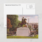 Jackson-Statue Postkarte (Vorne/Hinten)