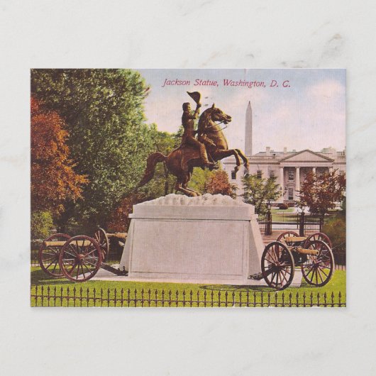 Jackson-Statue Postkarte (Vorderseite)