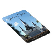 Jackson Statue, St. Louis Kathedrale Jackson Squar Magnet (Rechte Seite)