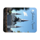 Jackson Statue, St. Louis Kathedrale Jackson Squar Magnet (Horizontal)