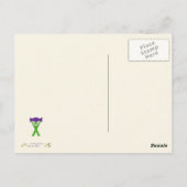 Jackson Stripy Goat Colorful Funky Animal Art Postkarte (Rückseite)