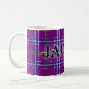 Jackson Tartan mit dem Nachnamen Kaffeetasse
