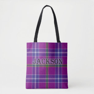 Jackson Tartan mit dem Nachnamen Tasche