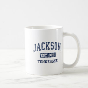 Jackson Tennessee Tn Vintage Etablierte Sportarten Kaffeetasse
