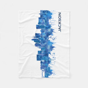 Jackson USA Skyline Blue Fleecedecke