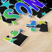 "JACKSON" Vorname, Spaß "GLÜCKLICHER GEBURTSTAG" Puzzle (Seite)