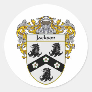 Jackson-Wappen (überzogen) Runder Aufkleber