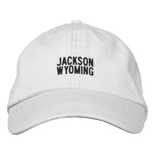 Jackson Wyoming Bestickte Baseballkappe