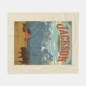 Jackson | Wyoming Fleecedecke (Vorderseite (Horizontal))
