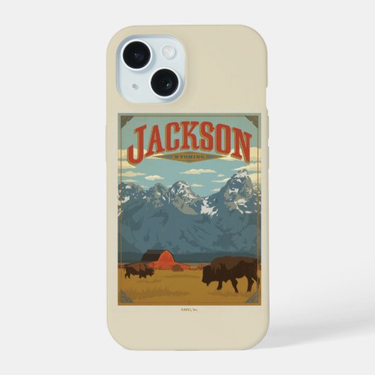 Jackson | Wyoming iPhone 15 Hülle (Rückseite)