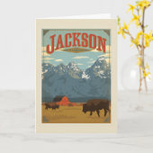 Jackson | Wyoming Karte (Gelbe Blume)
