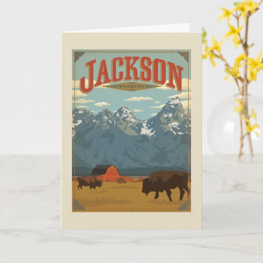 Jackson | Wyoming Karte (Gelbe Blume)