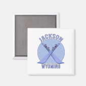Jackson, Wyoming Magnet (Vorderseite/Rückseite)