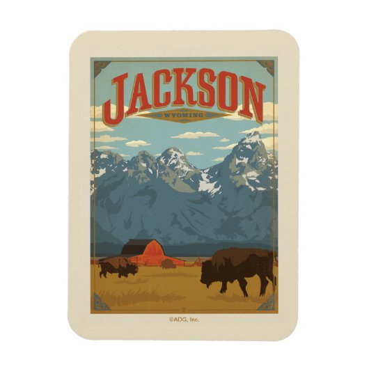 Jackson | Wyoming Magnet (Vertikal)