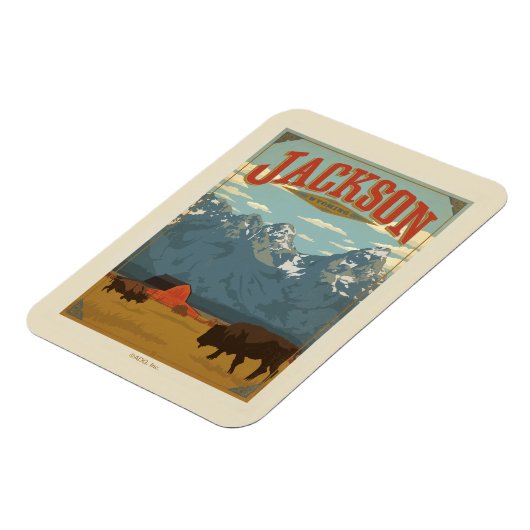 Jackson | Wyoming Magnet (Linke Seite)