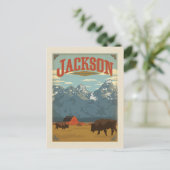 Jackson | Wyoming Postkarte (Stehend Vorderseite)