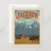 Jackson | Wyoming Postkarte (Vorne/Hinten)