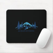 Jackson Wyoming Ski Resort Skifahrer Mousepad (Mit Mouse)
