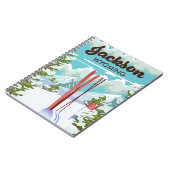Jackson Wyoming Skiplakat Notizblock (Linke Seite)