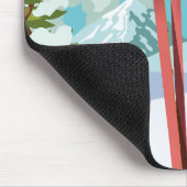 Jackson Wyoming Skiposter Mousepad (Ecke)