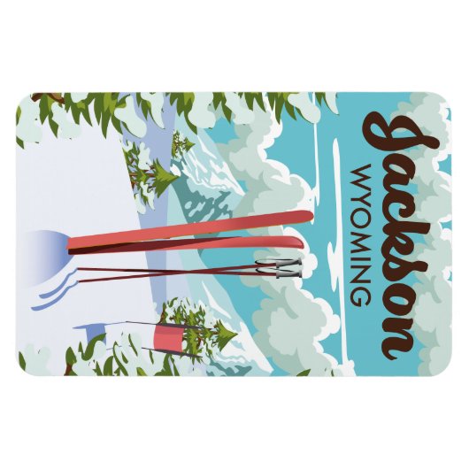 Jackson Wyoming Skipposter Magnet (Horizontal)