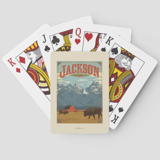 Jackson | Wyoming Spielkarten (Rückseite)