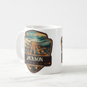 Jackson, Wyoming | VINTAG Kaffeetasse (Vorderseite Links)
